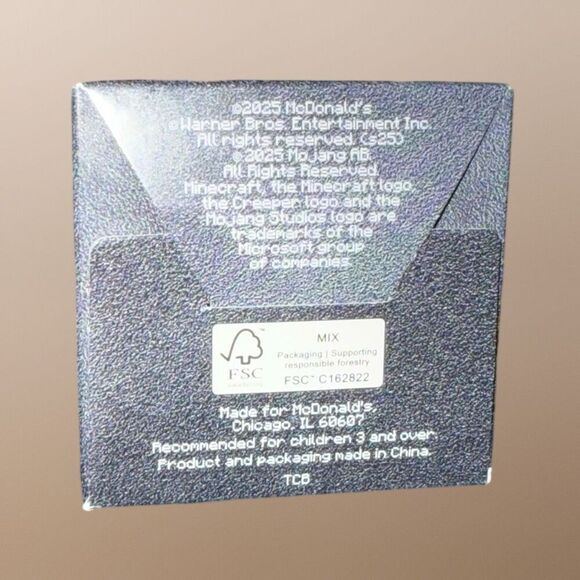 2025 Minecraft McDonalds Adult Happy Meal Grimace Toy With Box Top Sealed - Picture 6 of 7